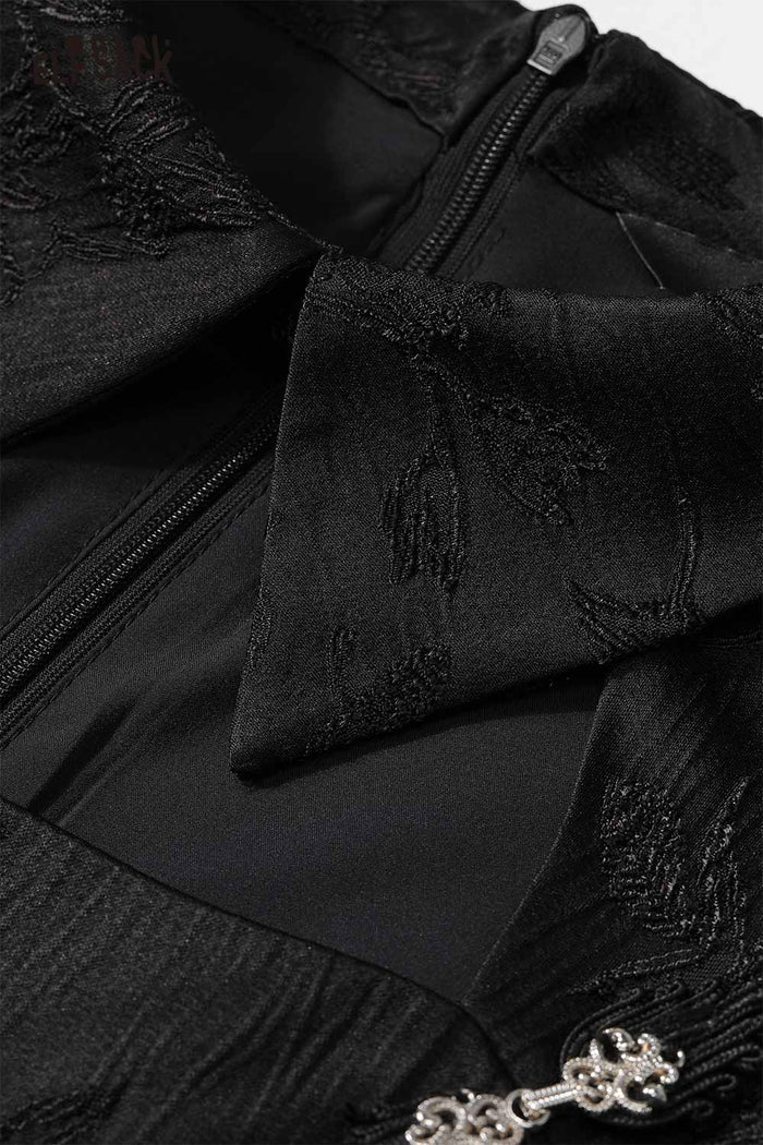 ELFSACK Soft Design New Oriental Style Solid Dress