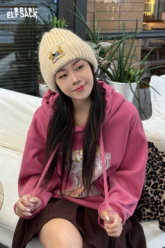 ELFSACK Soft Dog Embroidered Hat Accessory