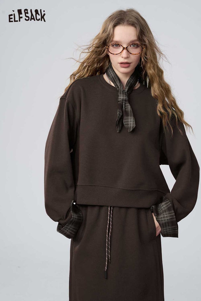 ELFSACK Soft Mallard Hoodie Half Skirt Set