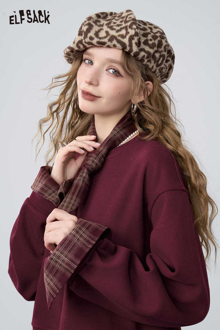 ELFSACK Soft Mallard Hoodie Half Skirt Set