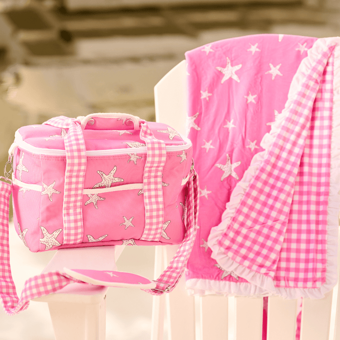 Soft - Sided Coolers - Pink Starfish - Sugar Bee Clothing