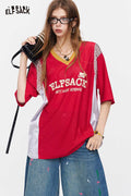 ELFSACK Sporty Mesh Oversized T-Shirt