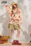 ELFSACK Strawberry Lace Hooded Jacket