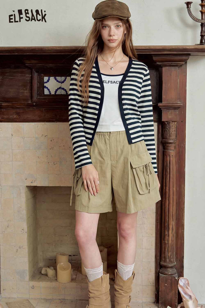 Striped Cardigan Cami 2 Piece Set