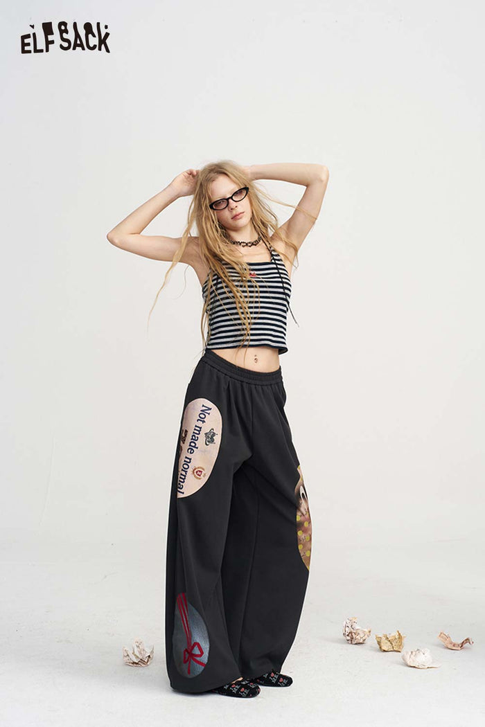Striped Spaghetti Strap Crop Cami Top
