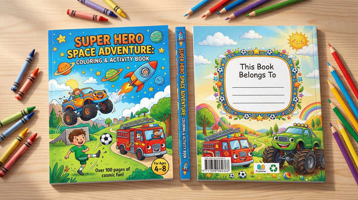 Super Action Adventures Coloring Book – 30 Printable Pages for Kids (Instant PDF Download)