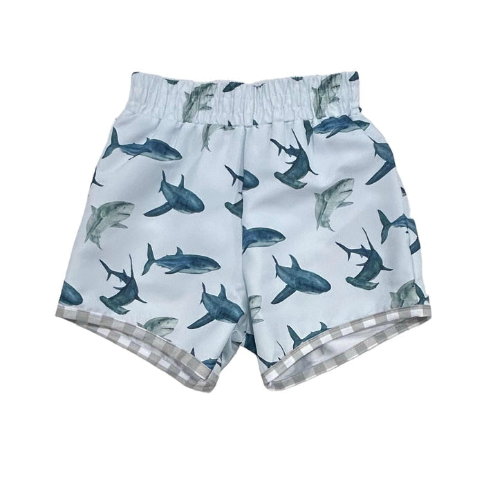 Swim Shorts - Sharks - Sugar Bee Clothing