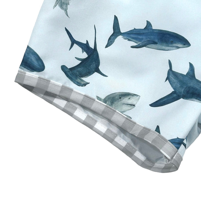 Swim Shorts - Sharks - Sugar Bee Clothing