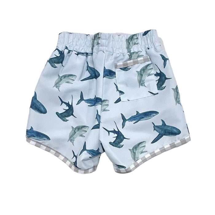 Swim Shorts - Sharks - Sugar Bee Clothing