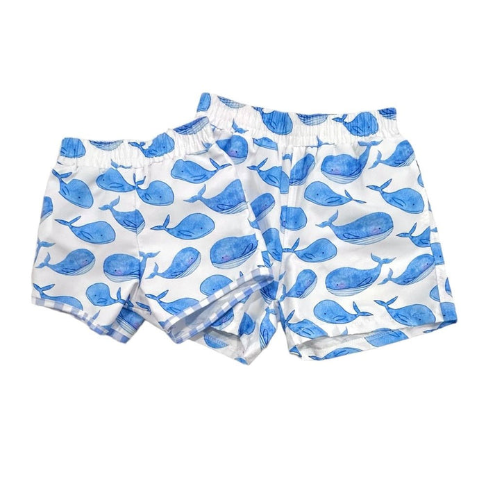 Swim Shorts - Whales - Sugar Bee Clothing