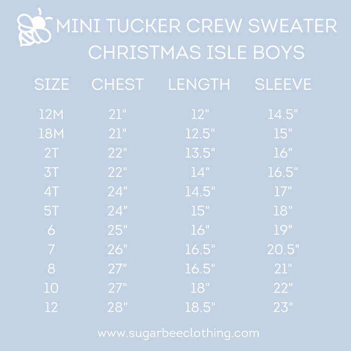 Tucker Crew Sweater - Christmas Faire Isle - Sugar Bee Clothing