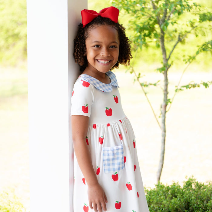 Twirl Dress - Red Apples - Sugar Bee Clothing