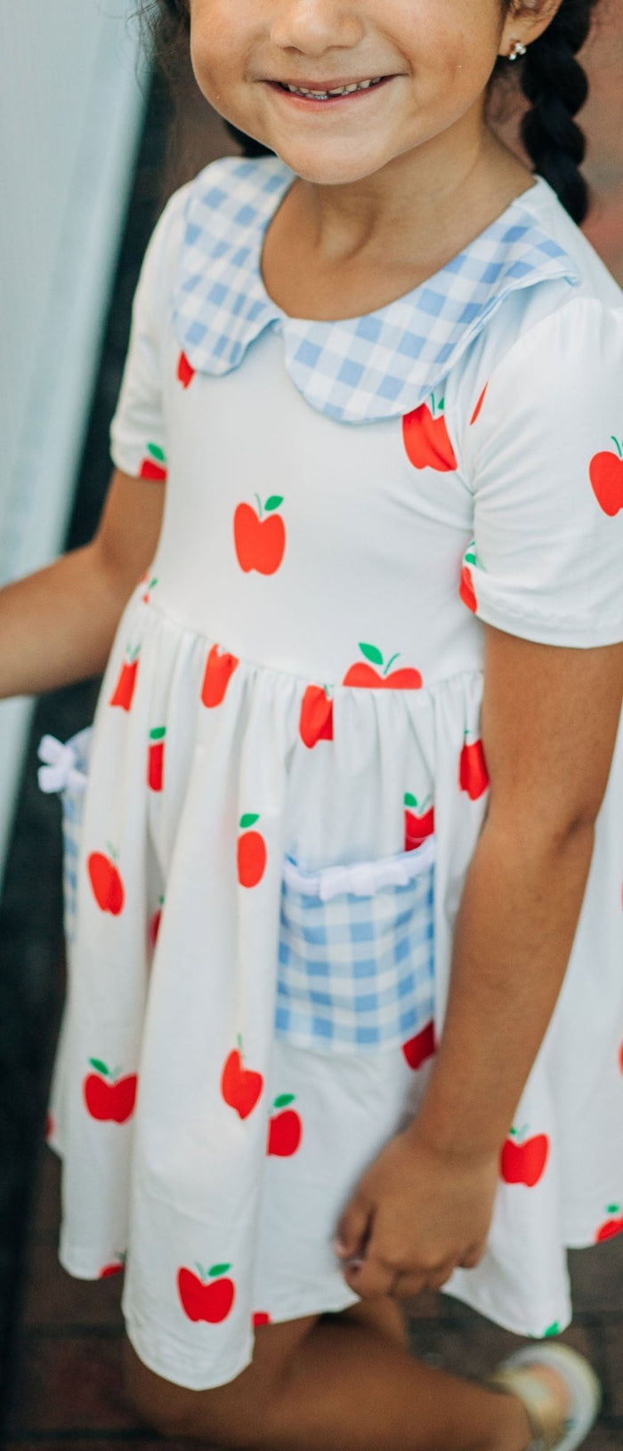 Twirl Dress - Red Apples - Sugar Bee Clothing