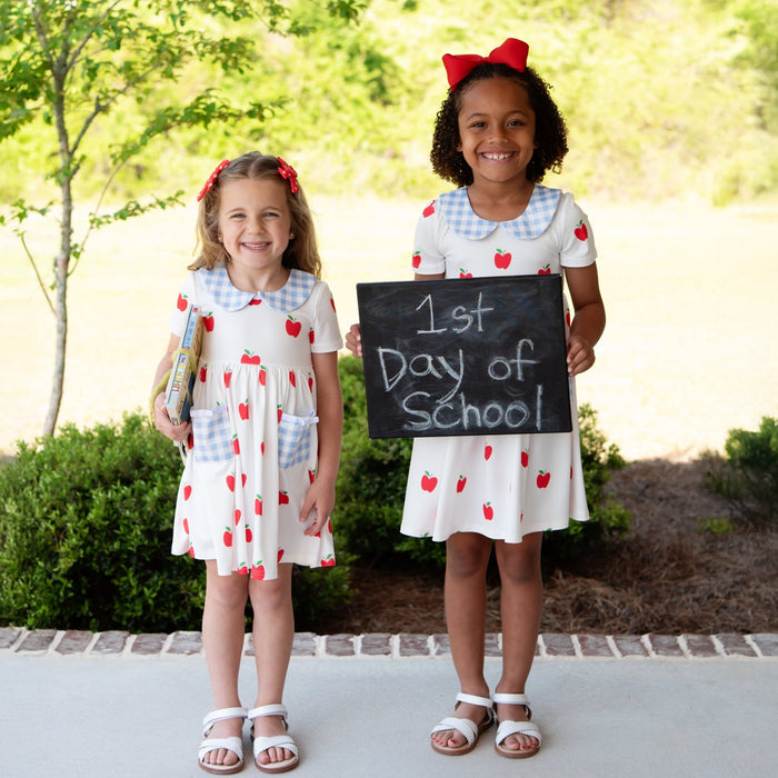 Twirl Dress - Red Apples - Sugar Bee Clothing