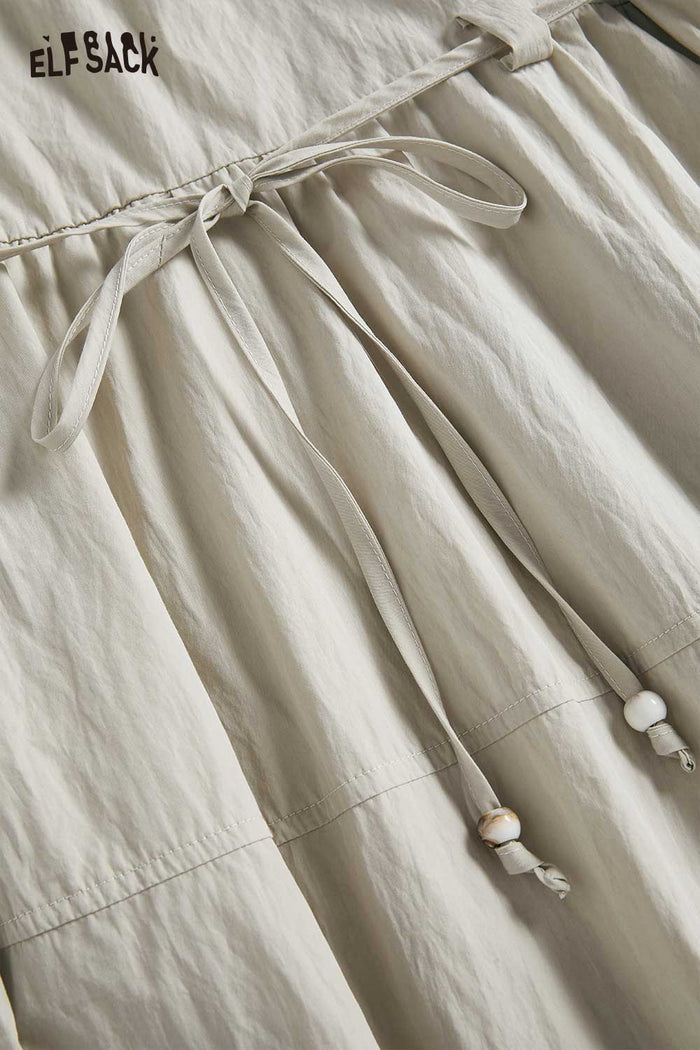 ELFSACK Two-Piece Drawstring Waist Suspender Dress