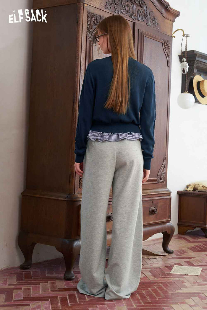 V-Neck Crop Decorative Button Cardigan