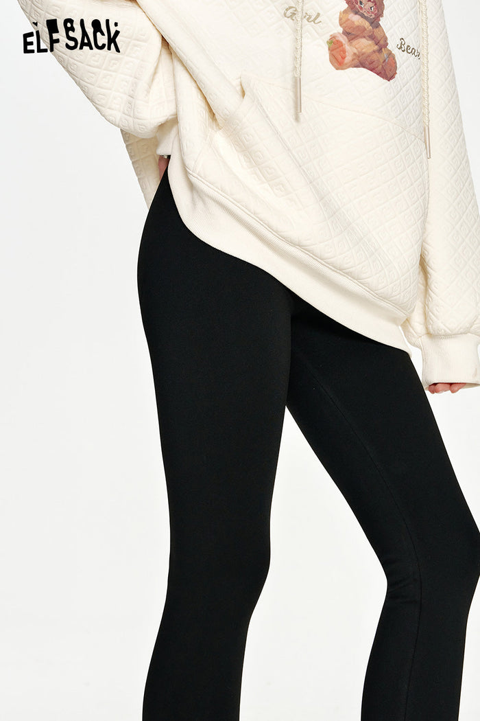 ELFSACK Versatile black slim fit leggings tight skinny pants