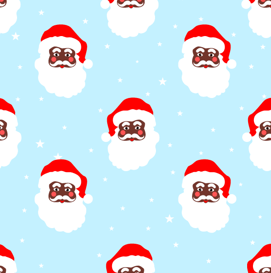 Vintage Black Santa - Pet Bandana Holiday Lounge - Sugar Bee Clothing