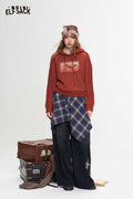 Vintage Loose Star Patchwork Curved Pants