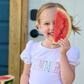 White Puff Sleeve Tee - Summer - Sugar Bee Clothing