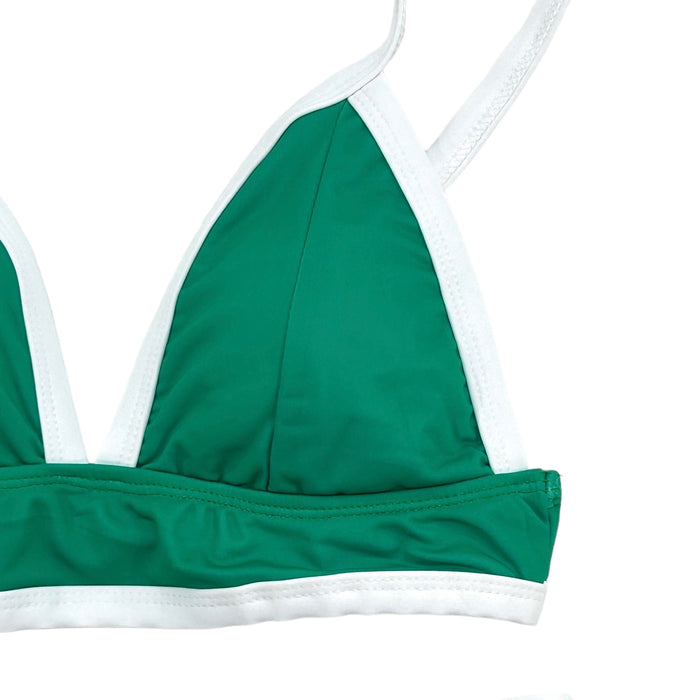 Woman's Bikini - Green Color Block - Sugar Bee Clothing