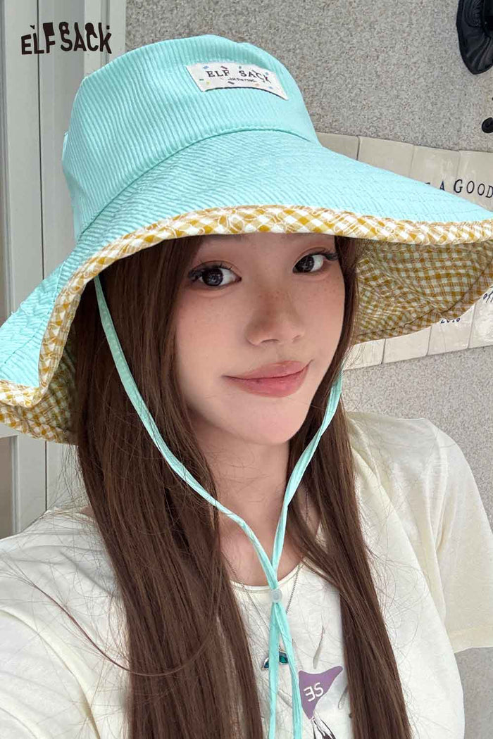 ELFSACK Women's Reversible Wide Brim Sun Hat