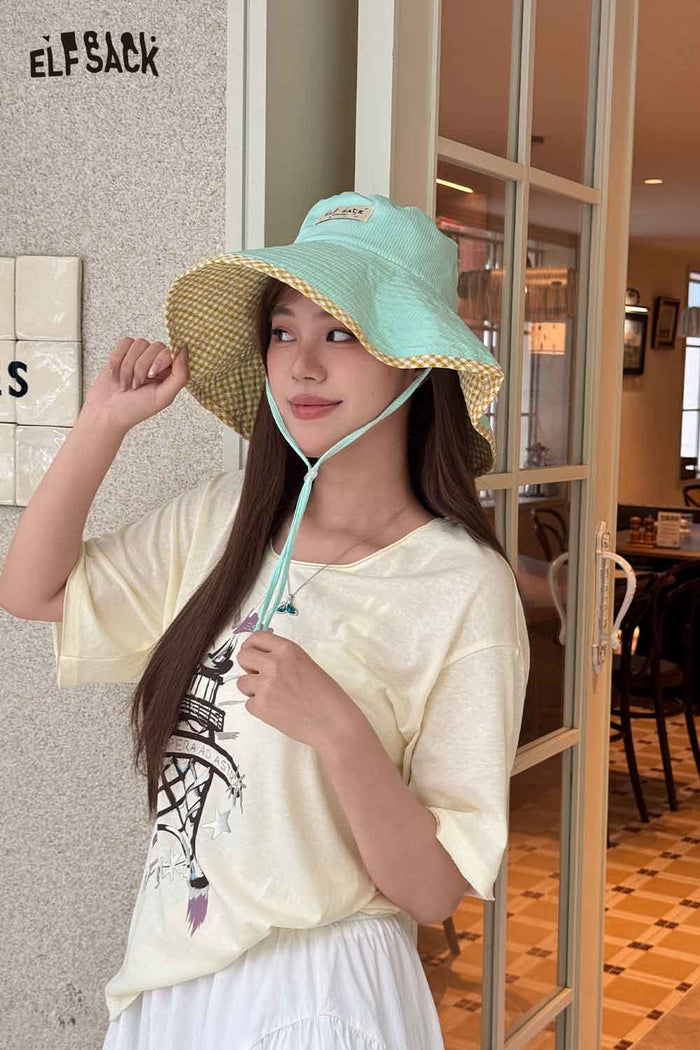 ELFSACK Women's Reversible Wide Brim Sun Hat