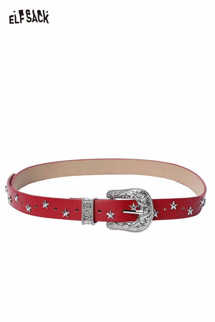 ELFSACK Y2K Star Belt Personality Versatile Fashion Waistband