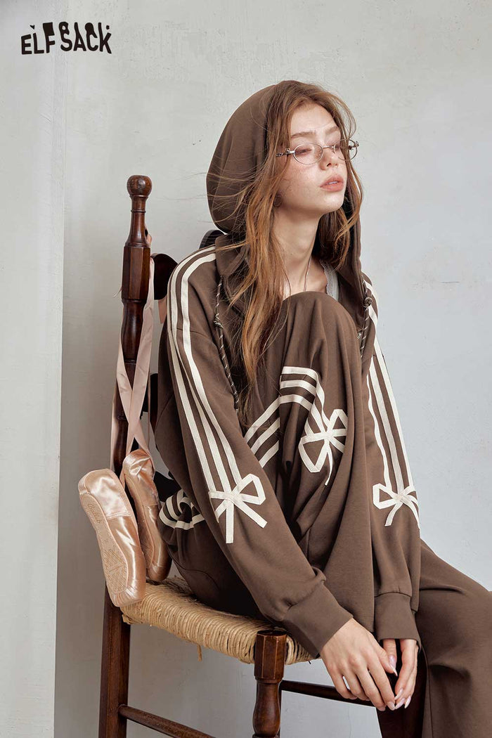 Zip Up Hoodie Wide Leg Pants Set